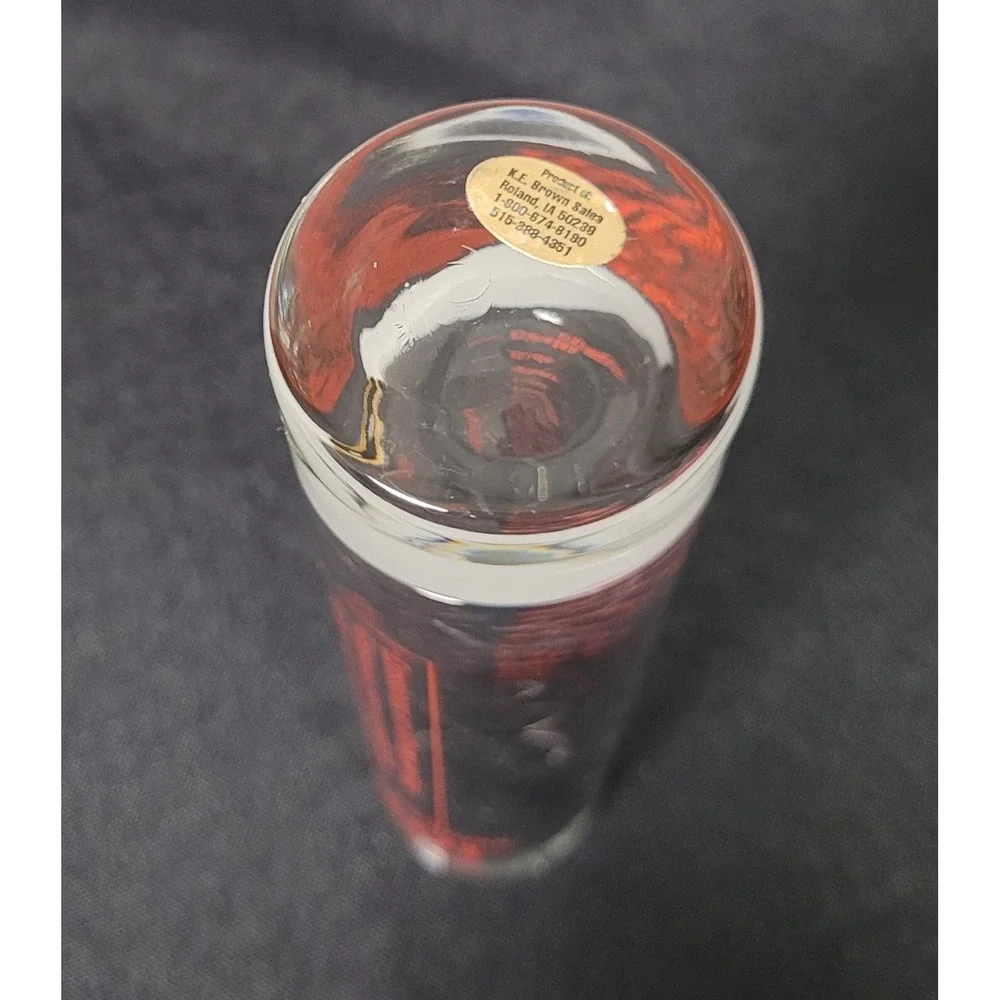 Collectible Souvenir Iowa Problem Solver Clear Extra Tall Shot Glass